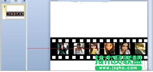 WPS演示怎么制作胶卷循环播放的效果