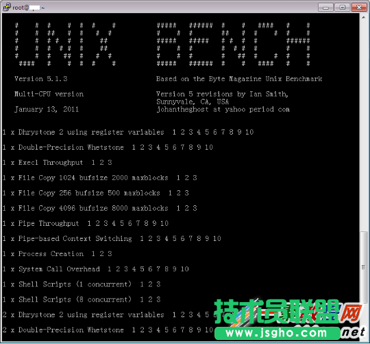 linux中利用UnixBench进行性能测试 三联