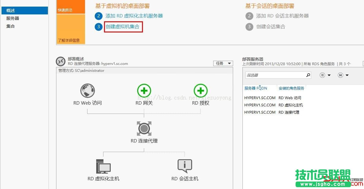 WindowsServer2012VDI标准部署之创建虚拟机集合