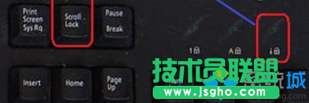 按下Scroll Lock键