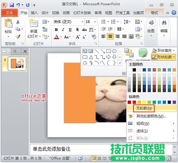 PowerPoint2010中图片的透明遮罩技巧