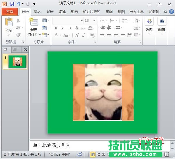 PowerPoint2010中图片的透明遮罩技巧