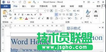 word2013中怎样显示格式