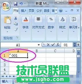 Excel2010单元格输入0开头数字不显示怎么办   三联
