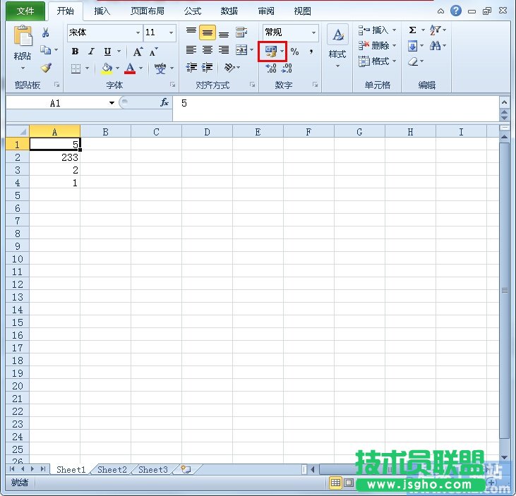 Excel2010如何将数据设置为不同数字格式？ 三联