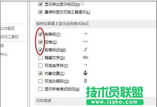 word2013中如何显示制表符
