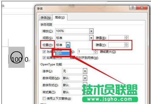 word2013中如何输入带圈100