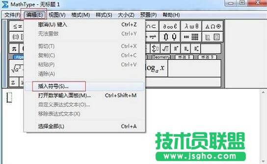 MathType插入符号