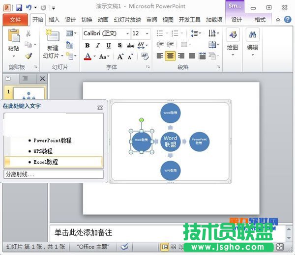 PowerPoint怎么将文本转换为SmartArt图形
