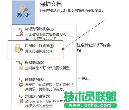 word2013文档加密的两种技巧