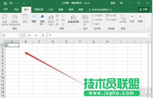 Excel2016怎么插入带勾的方框(多项选择符号)?