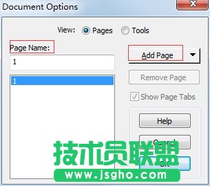 文档选项对话框