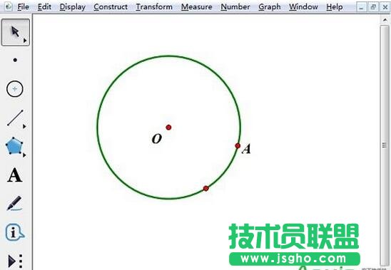 绘制圆O