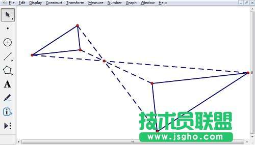 连接旋转后线段顶点