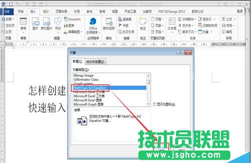 word2013中如何插入数学公式