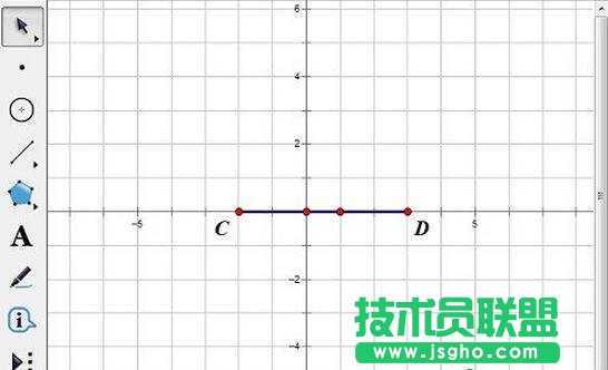 绘制点C、D并构造线段CD