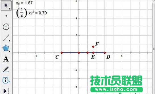 绘制点F