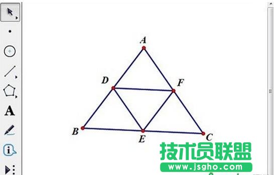构造三角形三边的中点