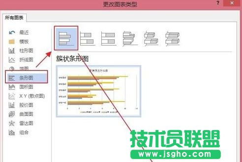 word2013怎么更改图表类型和颜色