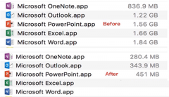 Office 2016 for mac文件太大怎么办？