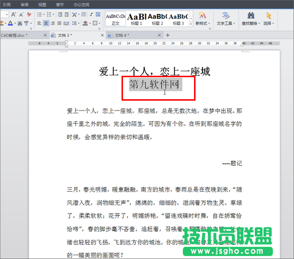 如何在WPS文字中设置特殊文字布局