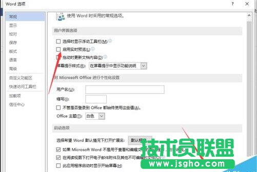 Word2013中取消“启用实时预览”功能