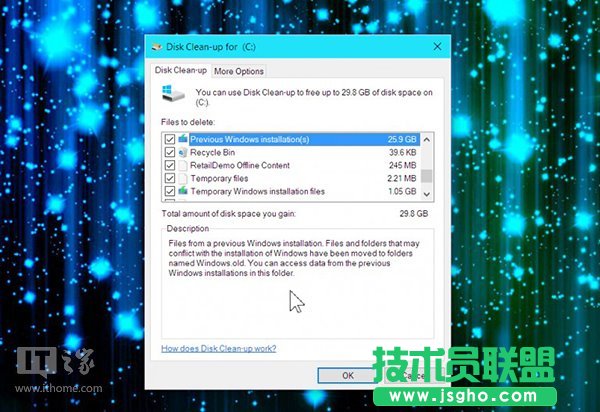 震惊：升级Win10一周年更新后C盘清理系统文件多达26GB