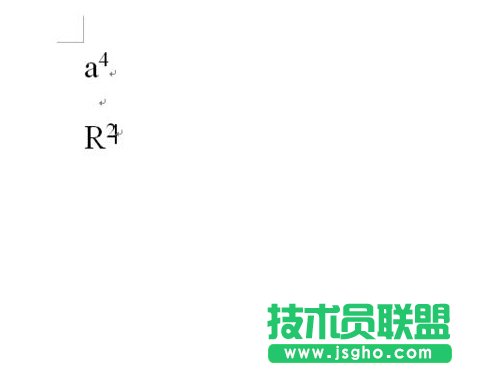 word中如何输入a的平方？