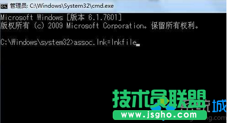 输入：assoc.lnk=lnkfile