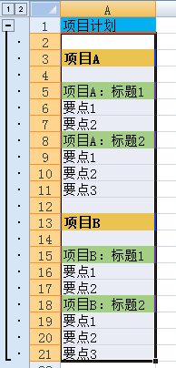 Excel数据怎么制作多级分组显示的图表?