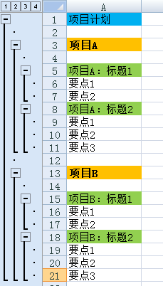 Excel数据怎么制作多级分组显示的图表?