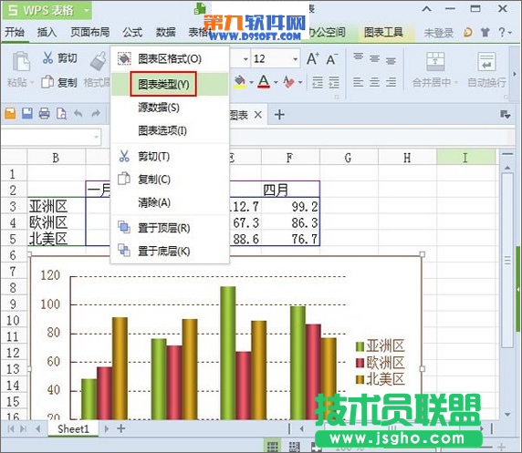 WPS演示怎样插入图表并快速修改类型