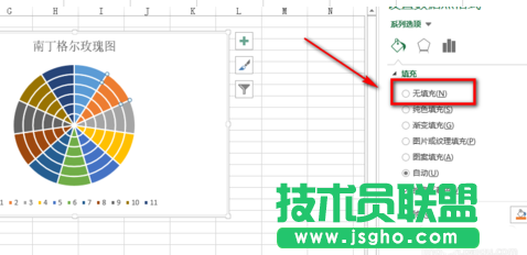 excel制作南丁格尔玫瑰图