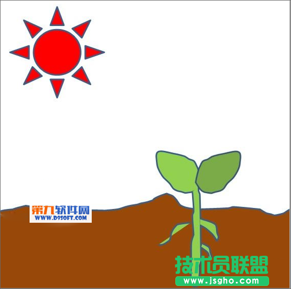 巧用PowerPoint模板制作种子发芽动画 三联