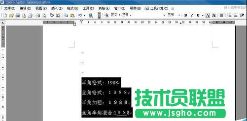 如何用word规范化数字格式