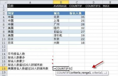 Execl2010中的COUNTIFS函数如何运用