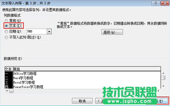 Excel2010工作表中导入txt文件教程