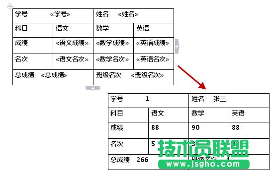 使用邮件合并批量打印成绩单、请柬、工资条_16115041
