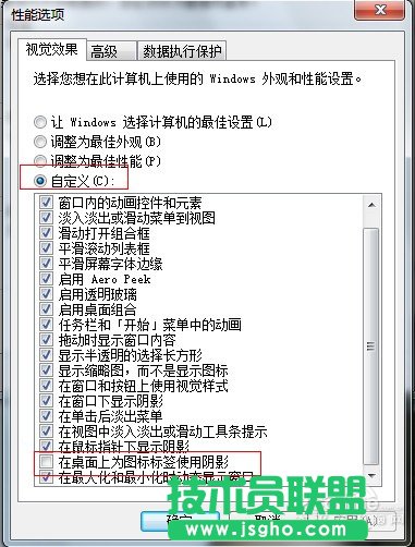 性能选项