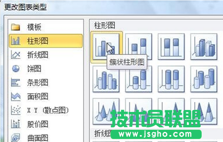 更改系列图表类型