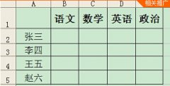 excel表头斜线设置