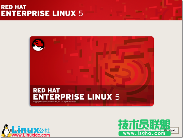 Red Hat Enterprise Linux 5.X的图形安装,Red Hat Enterprise Linux