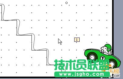 PowerPoint制作小汽车按路径爬楼梯动画(2)