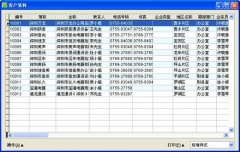 蓝软7000ERP表格窗口及树形窗口操作说明