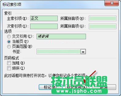 Word进行标记索引项和索引生成 三联