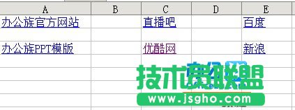 巧用WPS表格制作小型网址导航