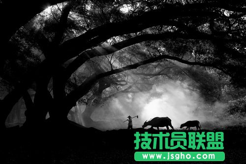 好照片让黑白照片一步营造温暖意境美 三联教程
