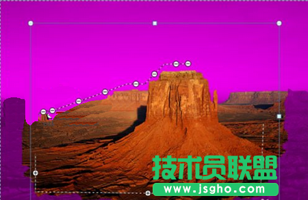 标记要删除的区域