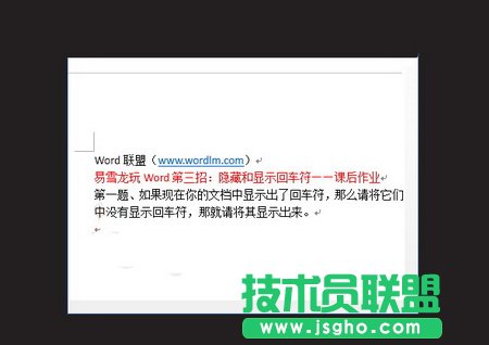 Word2013隐藏回车符的方法 三联