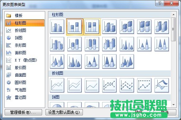 更改图表类型